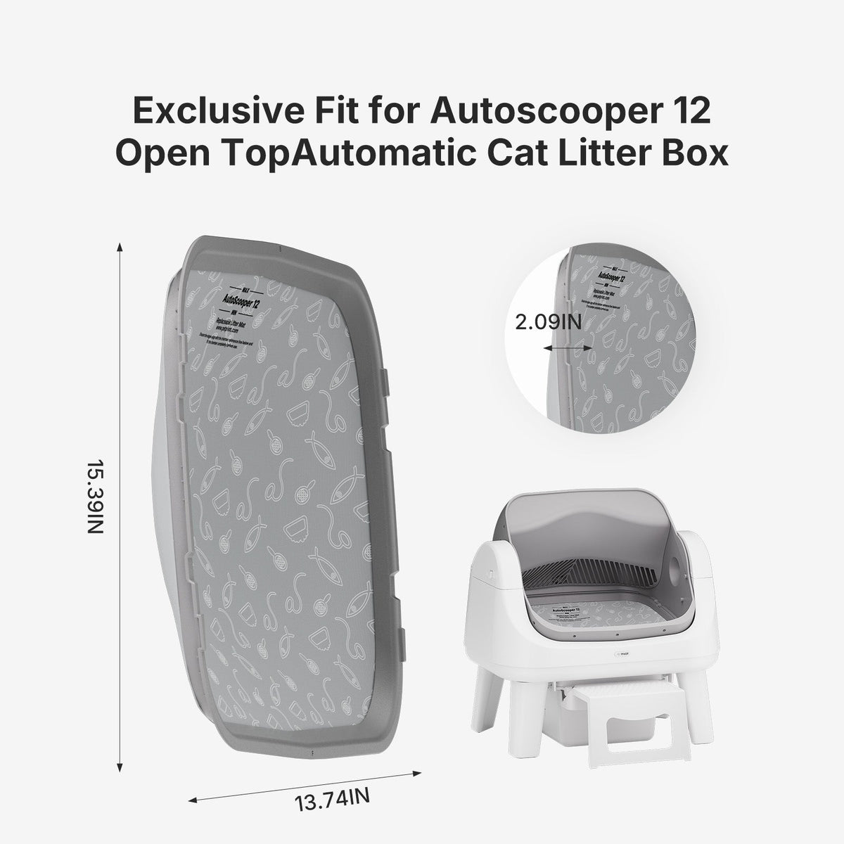 AutoScooper 12 Litter Base Bed – 2 Pack