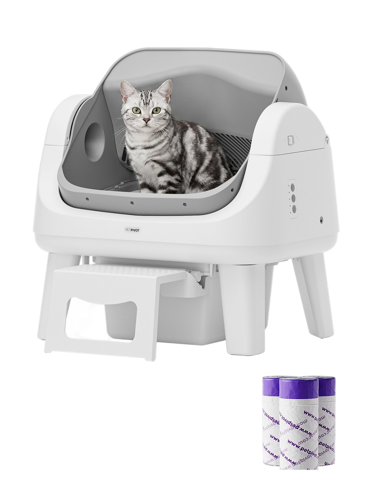 AutoScooper 12 Lite Cat Litter Box-Gray