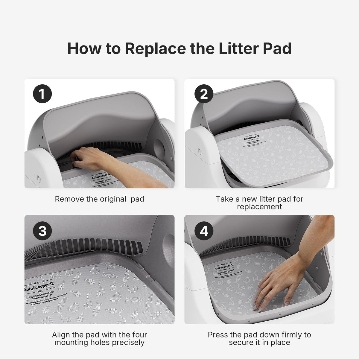 AutoScooper 12 Litter Base Bed – 2 Pack