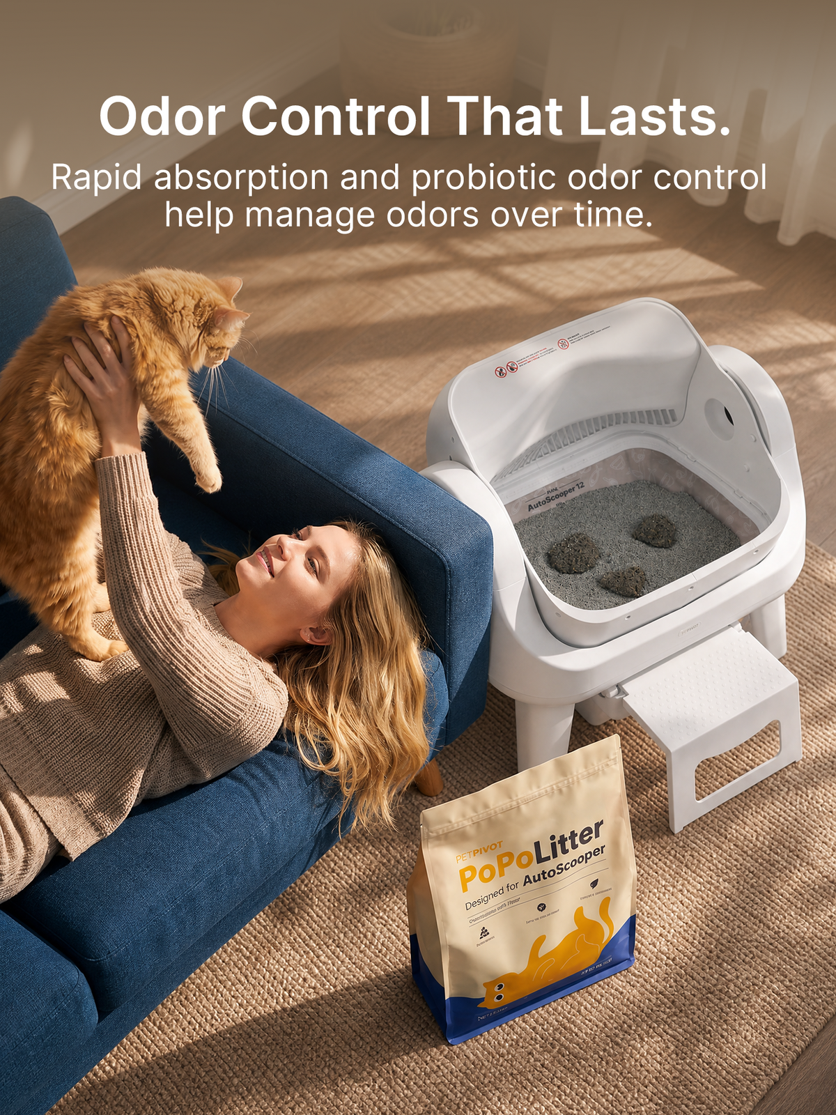 AutoScooper PoPoLitter Cat litter