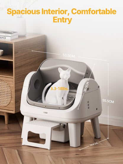 AutoScooper 12 Lite Cat Litter Box-Gray