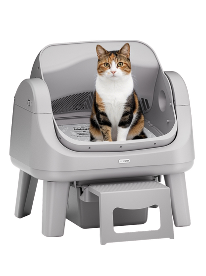 AutoScooper 12 Lite Cat Litter Box-Gray