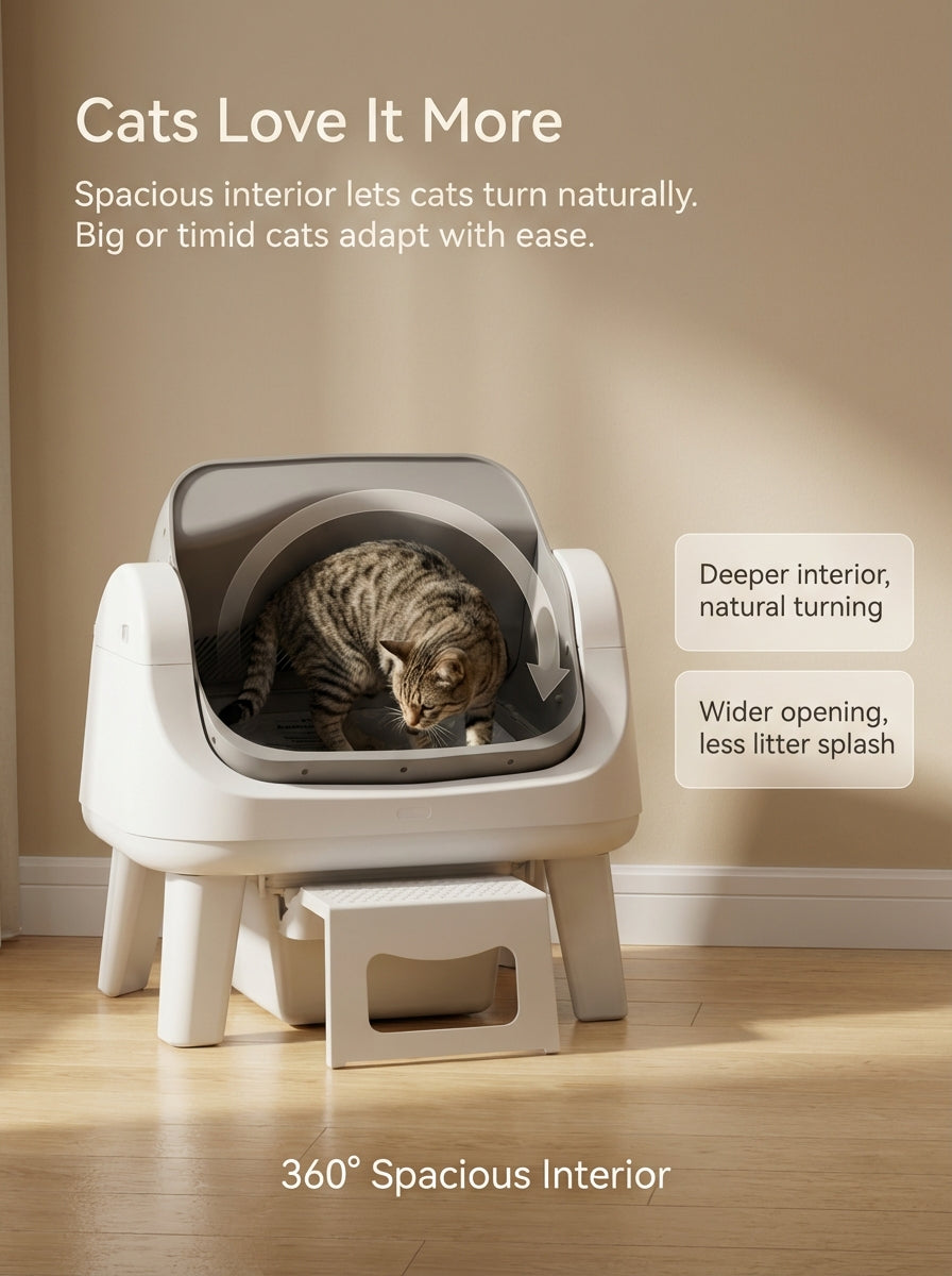 AutoScooper 12 Lite Cat Litter Box-Gray