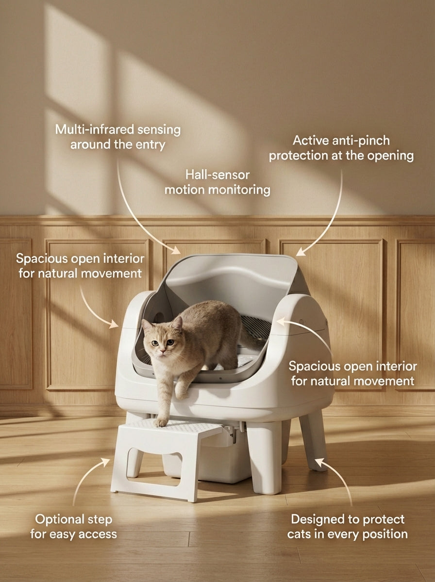 AutoScooper 12 Lite Cat Litter Box-Gray