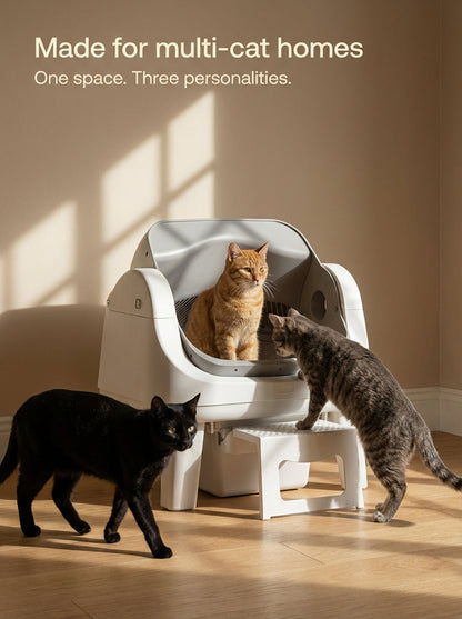 AutoScooper 12 Lite Cat Litter Box-Gray