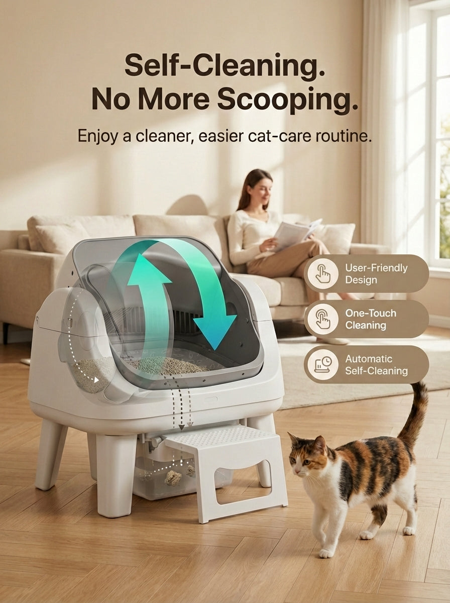 AutoScooper 12 Lite Cat Litter Box-Gray